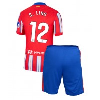 Atletico Madrid Samuel Lino #12 Domáci Detský futbalový dres 2024-25 Krátky Rukáv (+ trenírky)